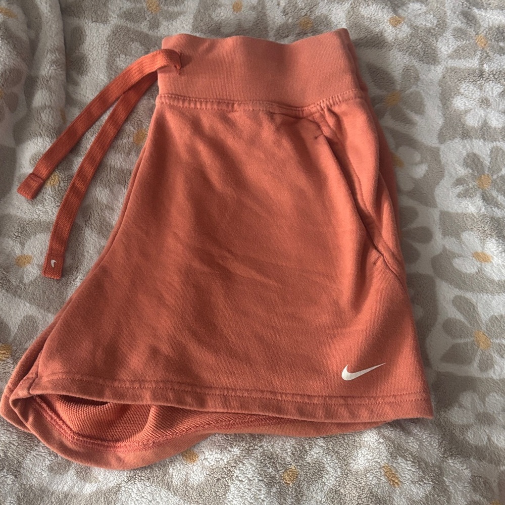 Nike Coral Athletic Shorts with drawstring waistband